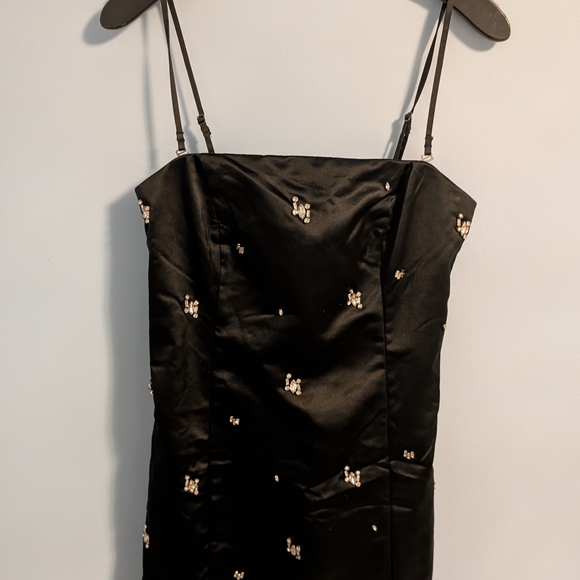 Abercrombie & Fitch Black Dress with Embellishments Small/Tall - Picture 3 of 6